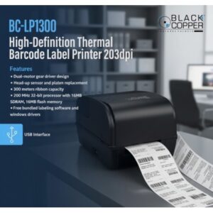 Barcode Thermal Black Copper BC-LP1300
