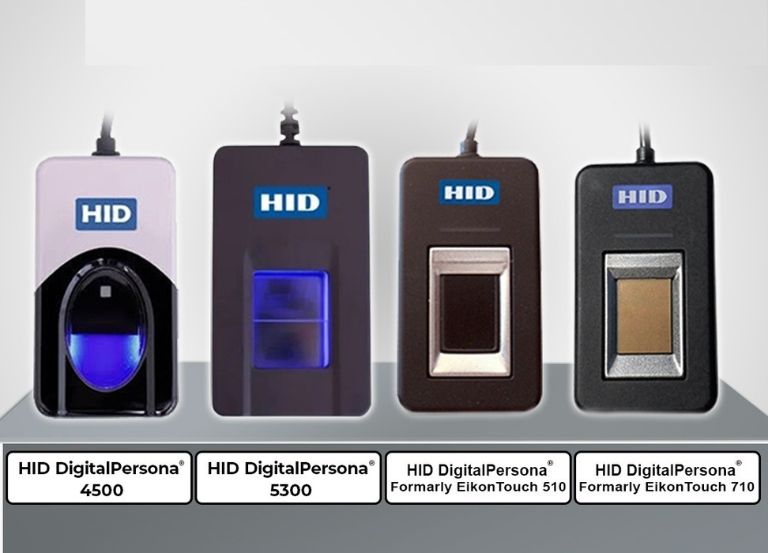 To use a digital persona fingerprint scanner, select finger wish to register, place on reader, and scan it four times.